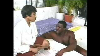 Lucky black dude ass geld ze ficken dësem schéinen fuious lady